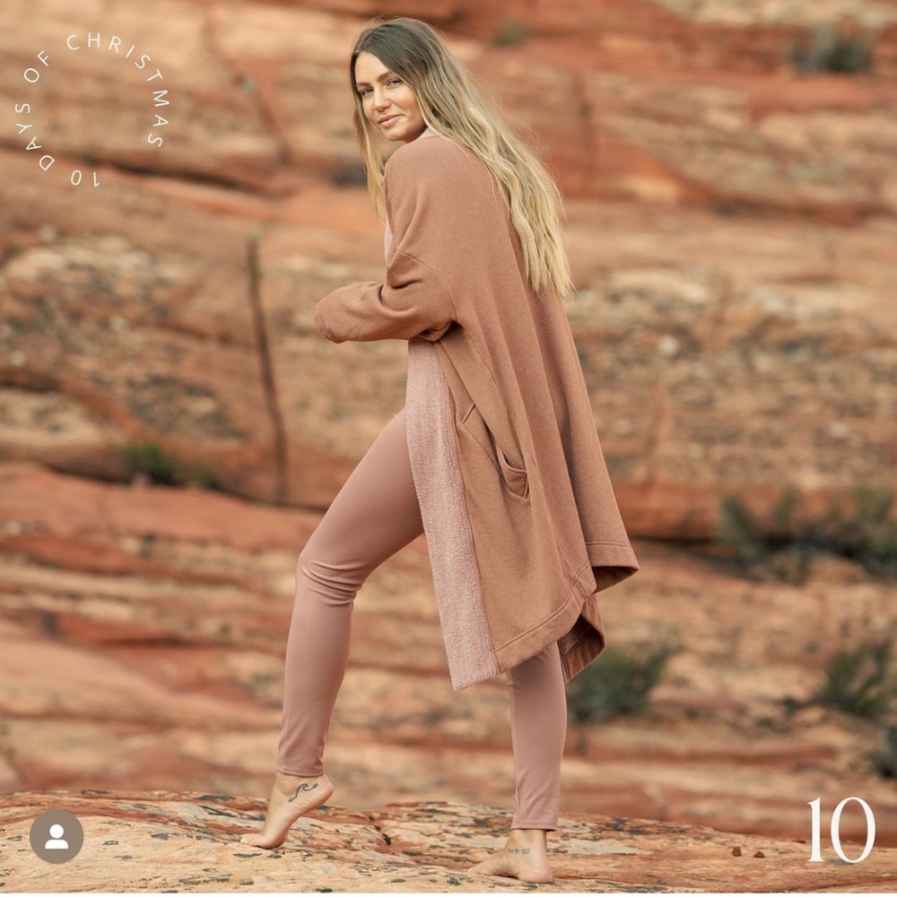 Tribe Kelley Duster Cardi - Rum Caramel